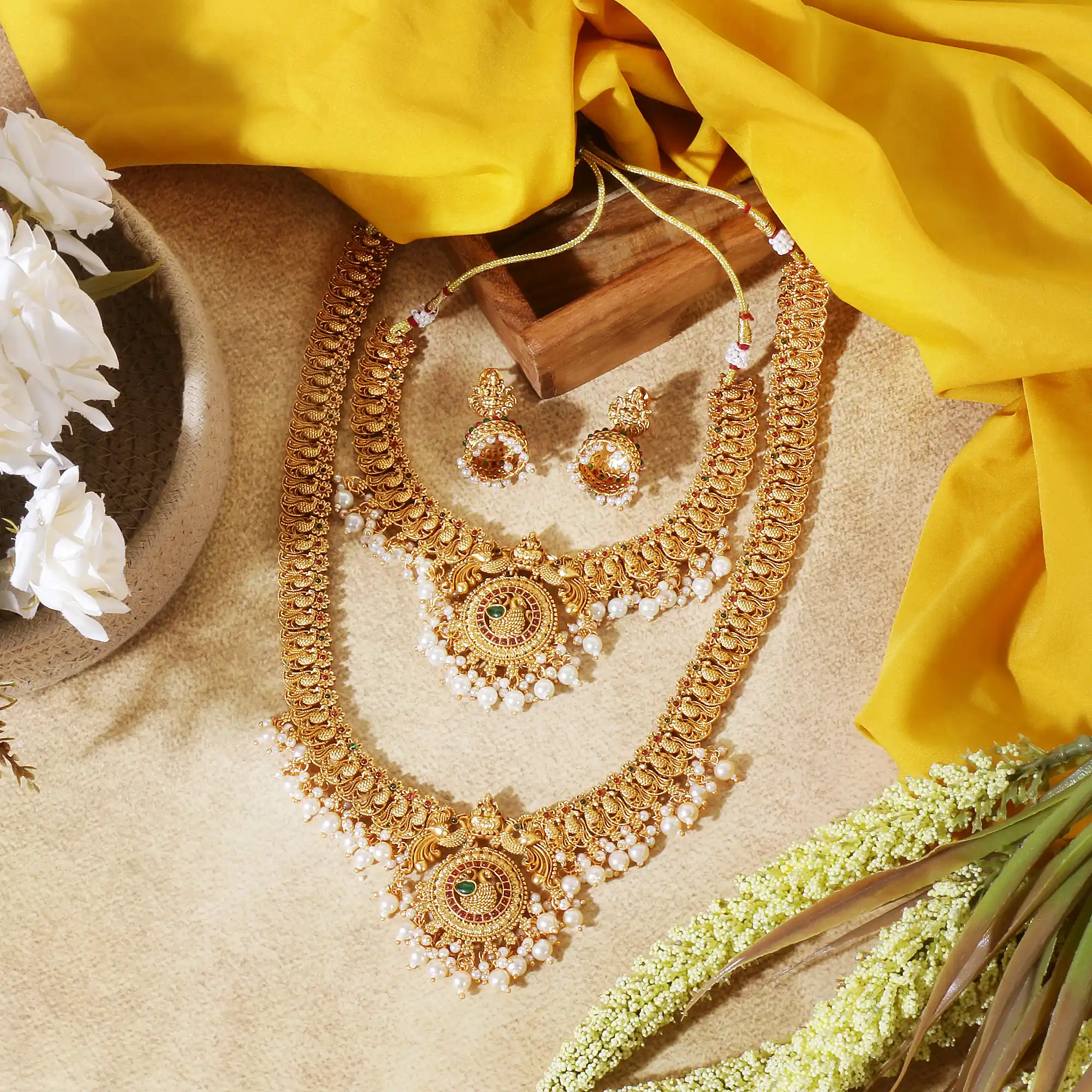 Allure Fancy Jewellery Sets Tempal Jewellery Set.png